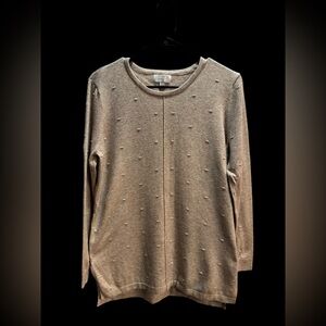 Mud Pie Beige Knit Sweater